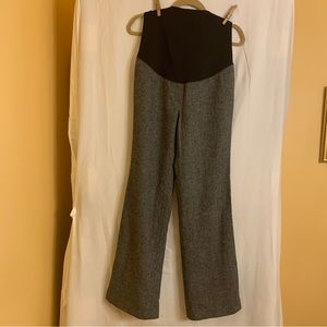 Loft Maternity black tweed fully lined wool pants. Size 6
